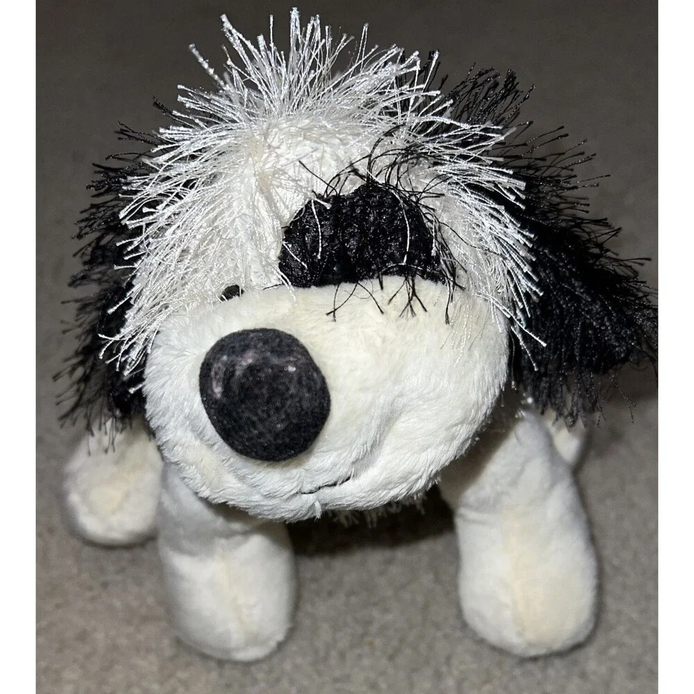 Webkinz LIL KINZ Black & White Cheeky Dog Plush Toy Retired Code HS192 Has Code